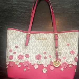 Multicolored spring, Michael Kors tote